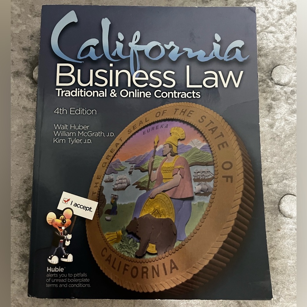 California business law traditionally and online contracts, 4th edition.
